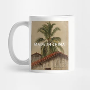 MADE IN CHINA celebration - palm trees oil painting. Mug